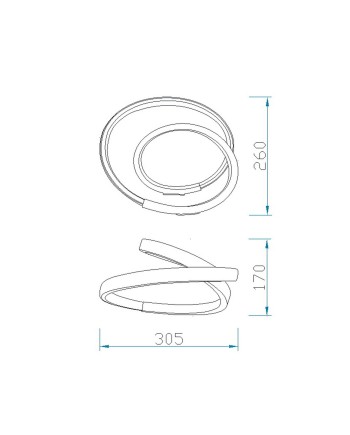 ***OFER/DES*** INFINITY BLANCO * SOBREMESA 12W - 4000K